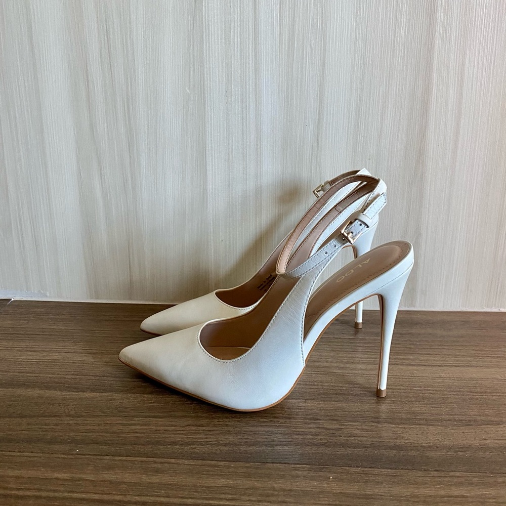 Aldo White Pumps